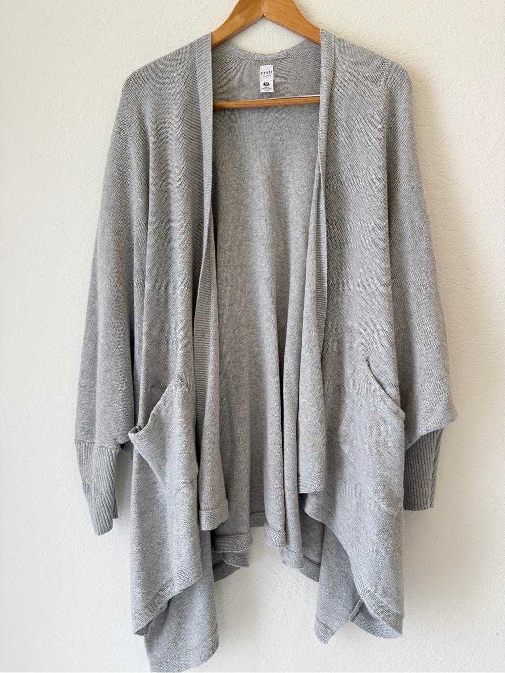 Zesst Organics Travel Cardigan Wrap Sweater Organic Cotton One Size